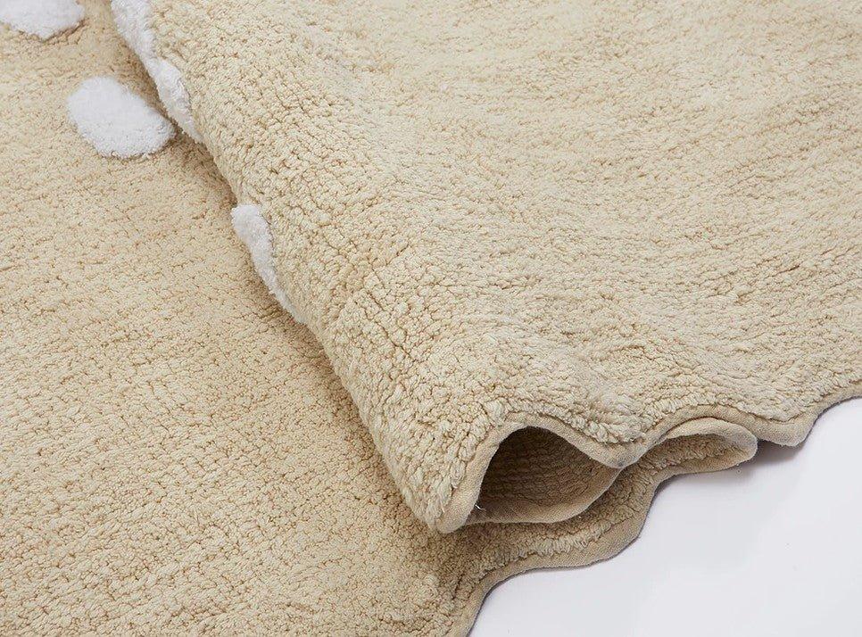 Alfombra Infantil Algodón 100% Lavable Otoño Aratextil Beige - Nanetes #